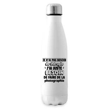 faire de la photographie - Bouteille isotherme - blanc - Droite