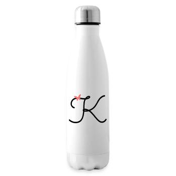 Lettre K Papillon Lettre - Bouteille isotherme - blanc - Droite