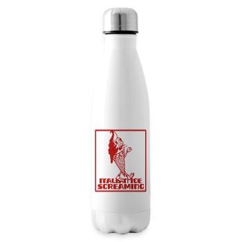 Schreiendes italienisches Eiscreme-Maskottchen - Isolierflasche - Weiß - Rechts