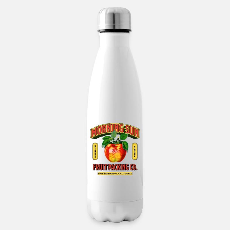 Morning Sun Fruit Label - Isolierflasche - Weiß