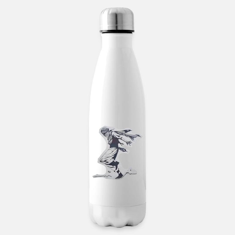 The Freedom Dancer - Insulated Water Bottle - white