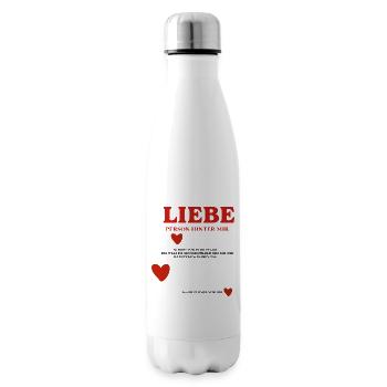 LOVE Person Behind Me - Insulated Water Bottle - white - Right