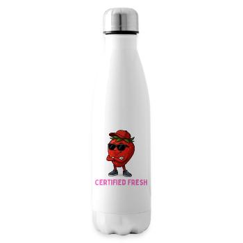 Certified fresh - Fresh Strawberry Streetwear - Insulated Water Bottle - white - Right