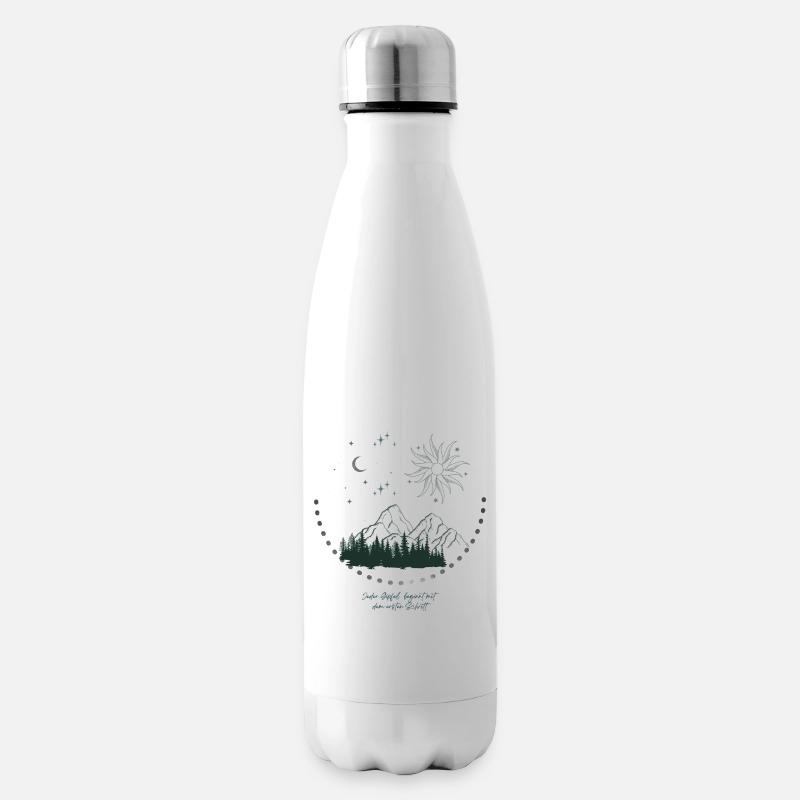 Gipfel - Isolierflasche - Weiß