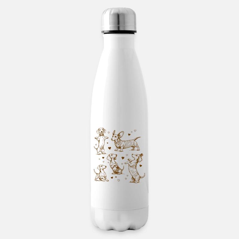 Dackel Dackelhunde Dackel Hund Dackel Dackel - Isolierflasche - Weiß