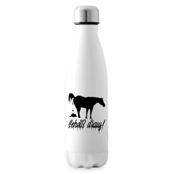 scheiss_drauf - Isolierflasche - Weiß - Rechts