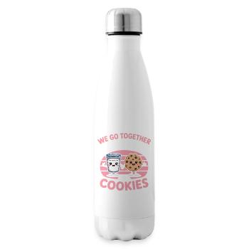 Milk and Cookies Best Friends Kawaii Design - Bouteille isotherme - blanc - Droite