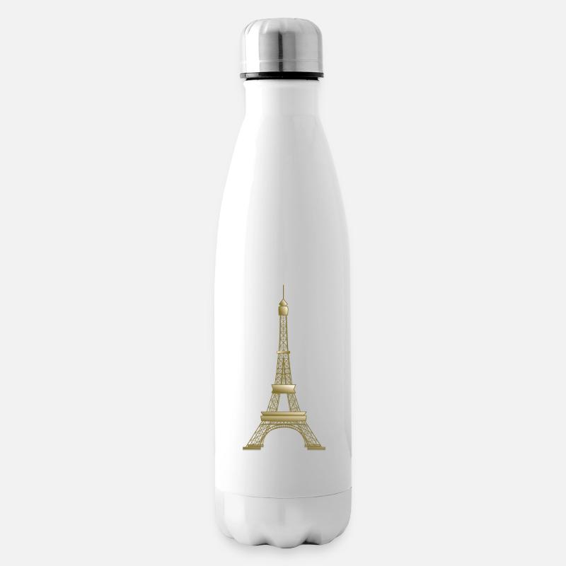eiffelturm - Isolierflasche - Weiß