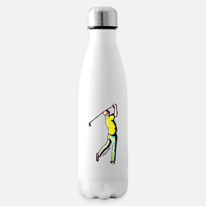 golfeur - Bouteille isotherme - blanc