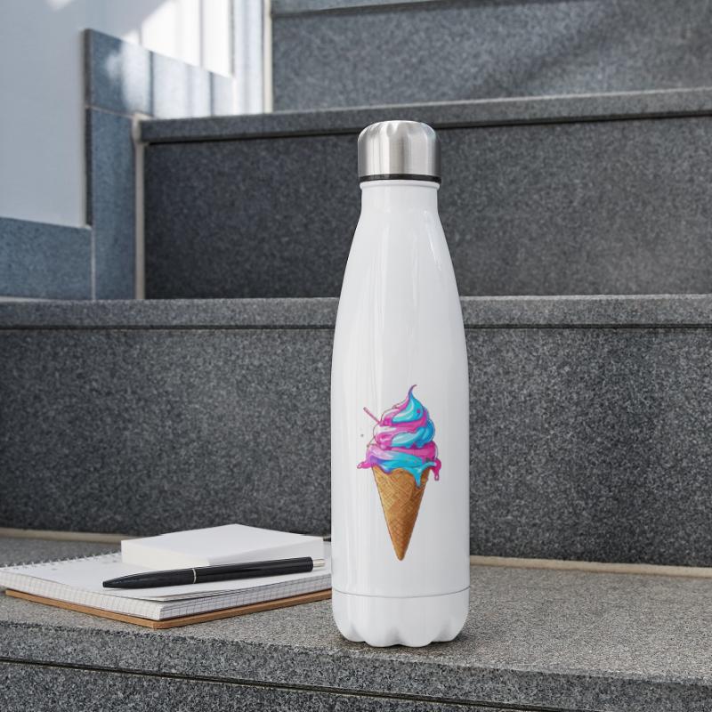 Lecker Eiscreme | Synthwave Eistüte Isolierflasche