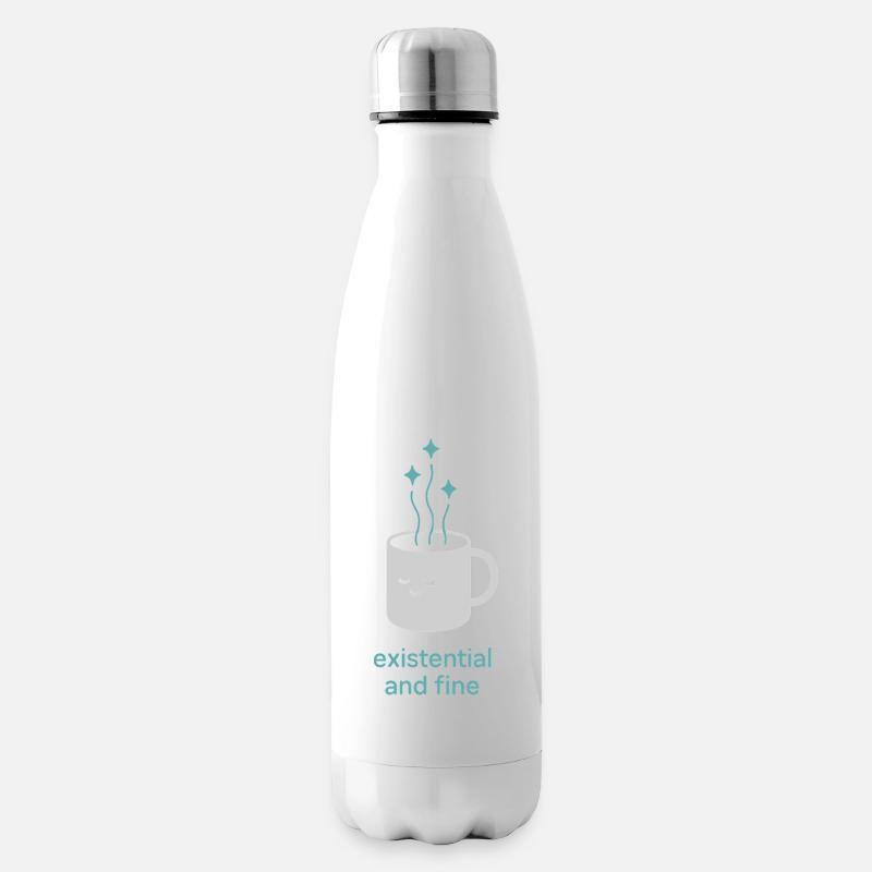 Rien n’a d’importance Nihilisme Humour absurde - Bouteille isotherme - blanc