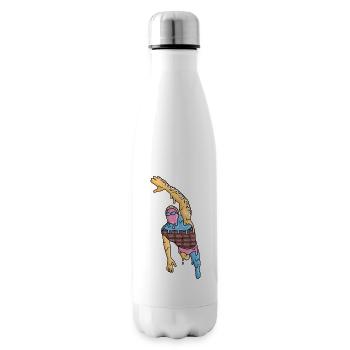 Schwimmen Eiscreme Schwimmsport Herren Schwimmer - Isolierflasche - Weiß - Rechts
