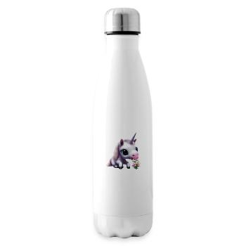 Joli bouquet d’odeurs de licorne - Bouteille isotherme - blanc - Droite
