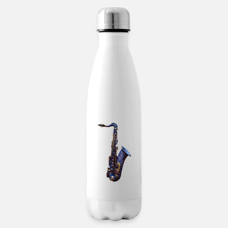 Saxophon - Isolierflasche - Weiß
