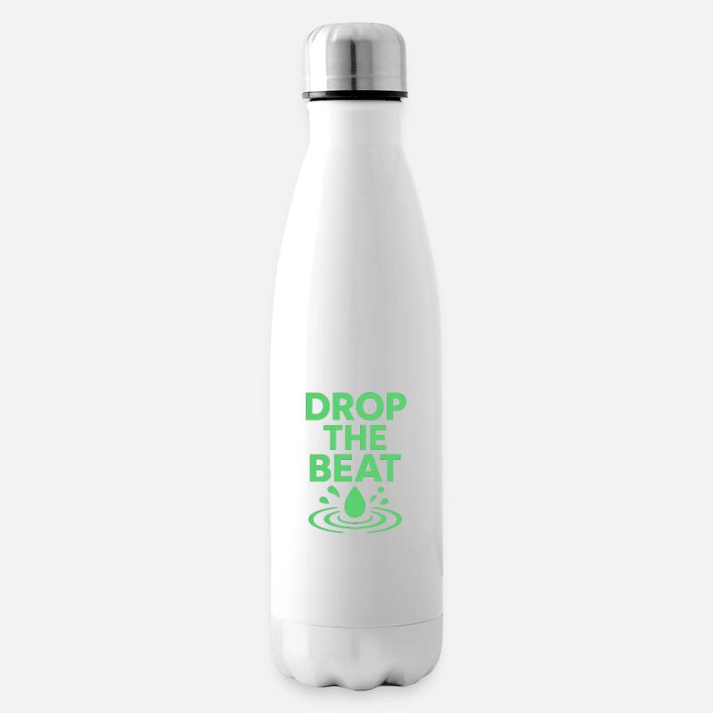Drop the beat - Isolierflasche - Weiß