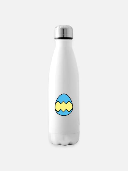 Easter egg colorful - Insulated Water Bottle - white