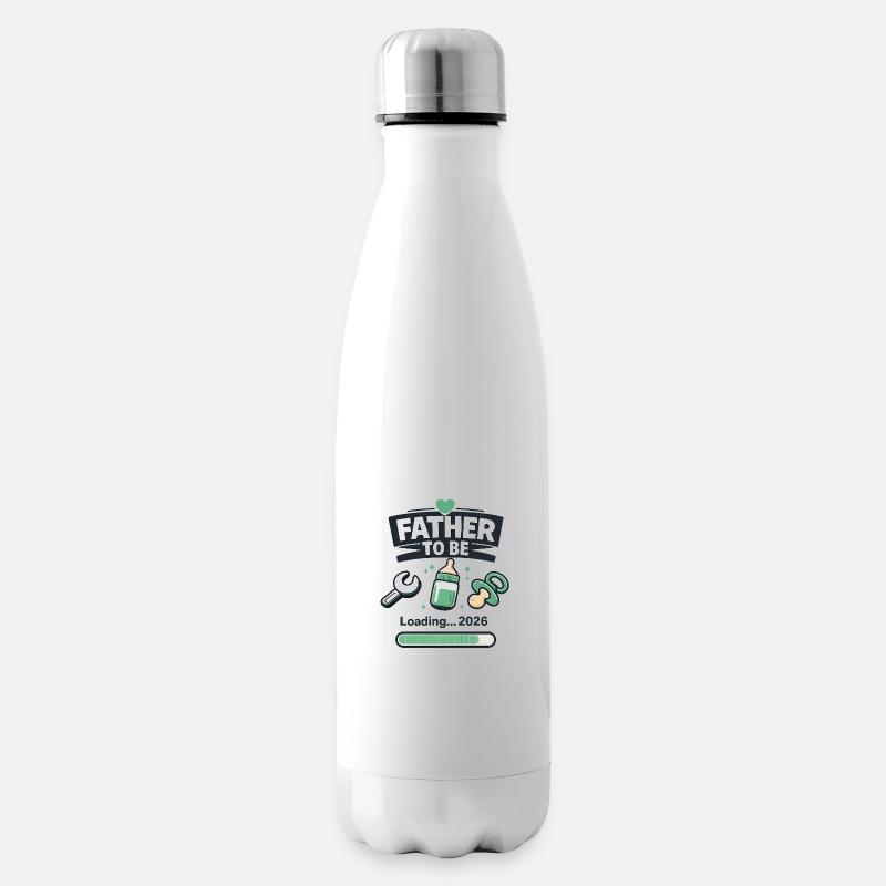 Vater wird 2026 geladen - Isolierflasche - Weiß