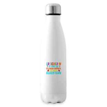 Die kleinen Gründe Erzieherin Kita - Isolierflasche - Weiß - Rechts