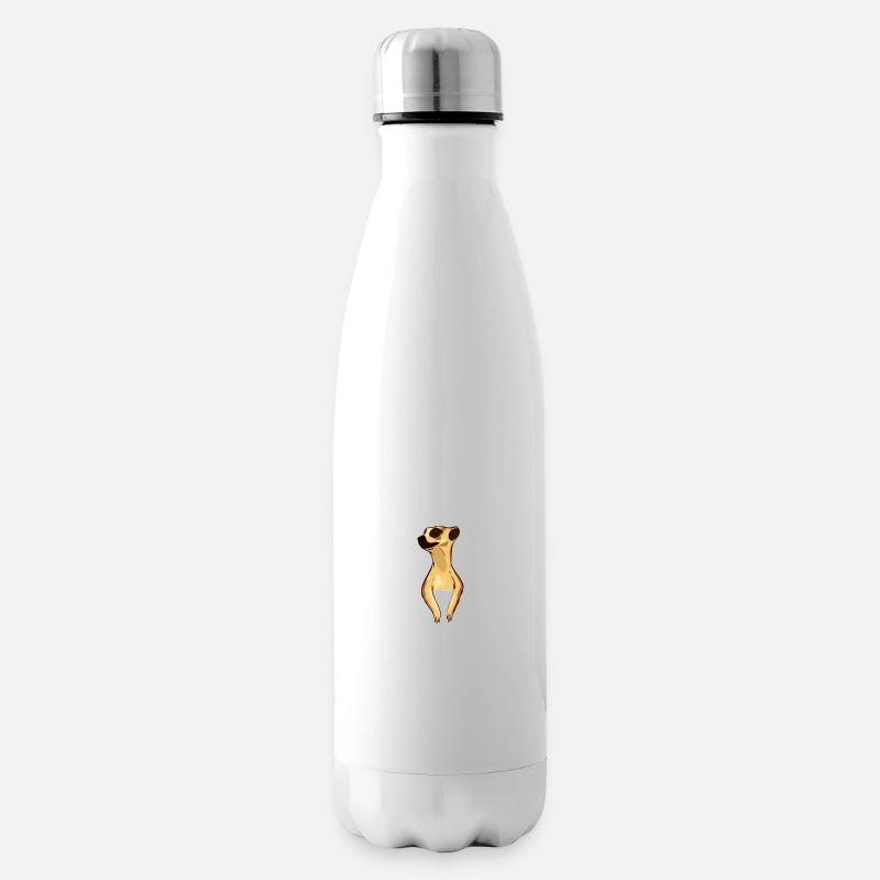 Erdmännchen - Isolierflasche - Weiß