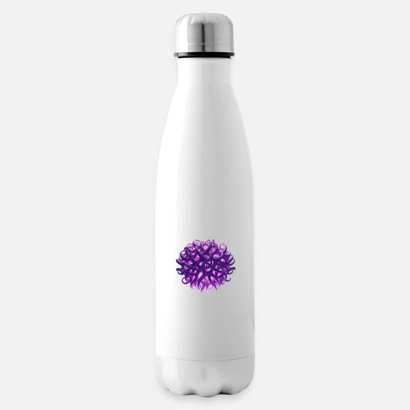 boule de tentacule violette - Bouteille isotherme - blanc