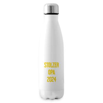 Stolzer Opa 2024 – Perfekt für frischgebackene Opa - Isolierflasche - Weiß - Rechts
