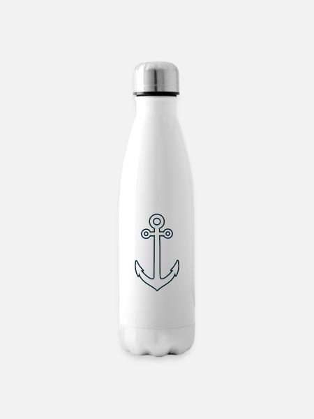 Anker - Isolierflasche - Weiß
