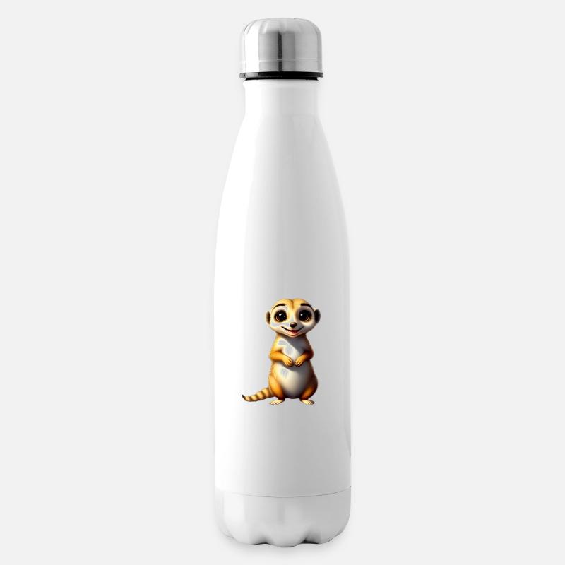 Erdmännchen - Isolierflasche - Weiß