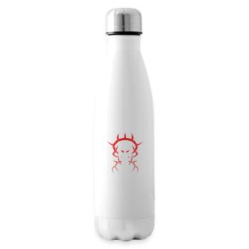 Rote figur - Isolierflasche - Weiß - Rechts