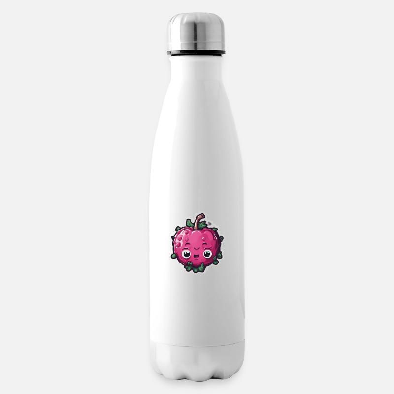 Roten süssen Apfel - Isolierflasche - Weiß