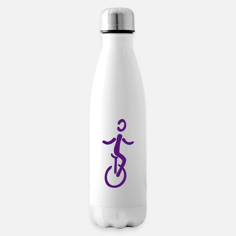 Einrad - Isolierflasche - Weiß