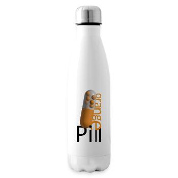 Orange Pill BTC - Isolierflasche - Weiß - Rechts