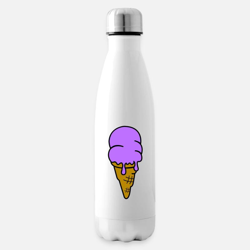 glace - Bouteille isotherme - blanc