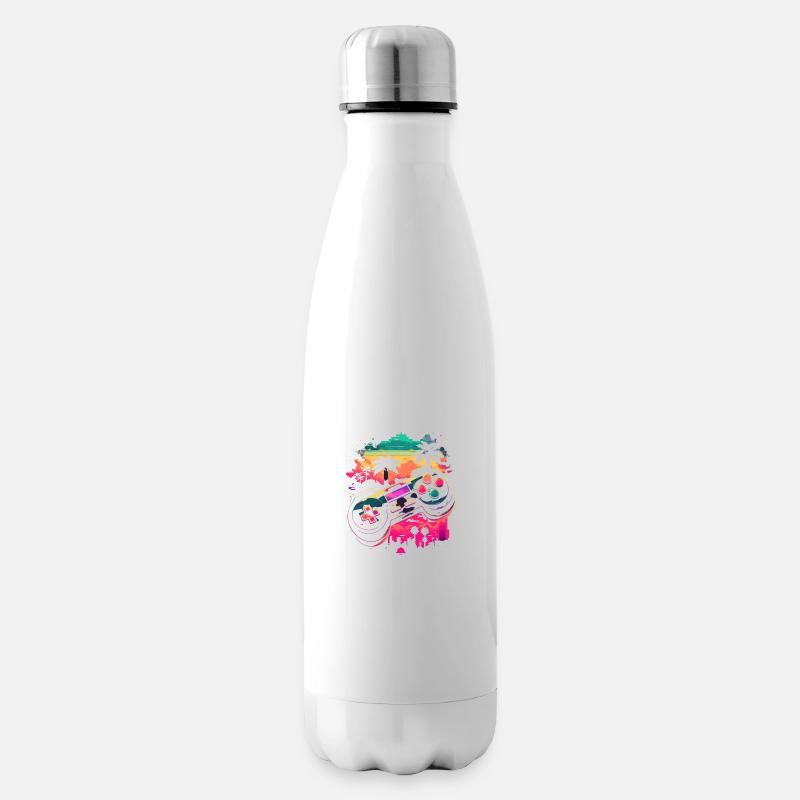 Retro Konsole - Isolierflasche - Weiß
