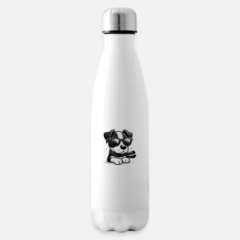 Chien teckel mignon - Bouteille isotherme - blanc