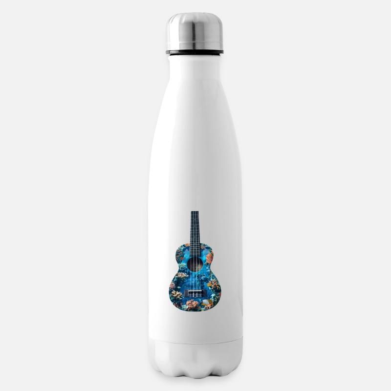 Fisch Ukulele - Isolierflasche - Weiß