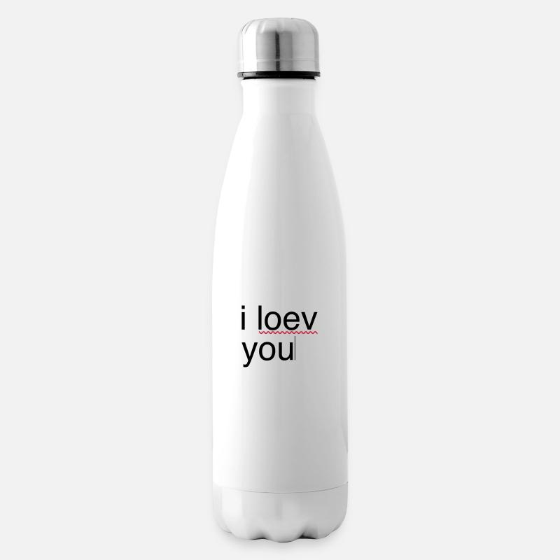 i love you error - Bouteille isotherme - blanc
