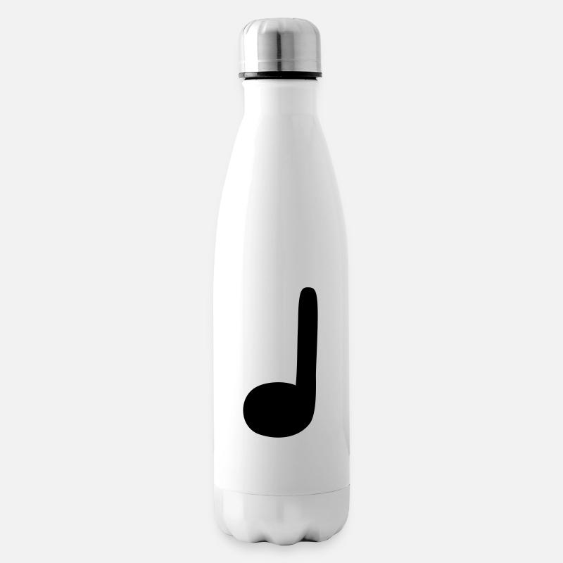 Viertelnote - Isolierflasche - Weiß