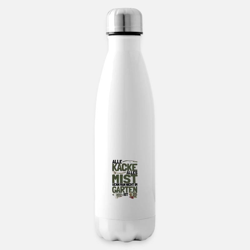 Alles Kacke Alles Mist Gärtner Geschenk - Isolierflasche - Weiß