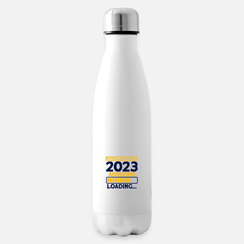 Jugendweihe 2023 Adulting Loading… Geschenk - Isolierflasche - Weiß