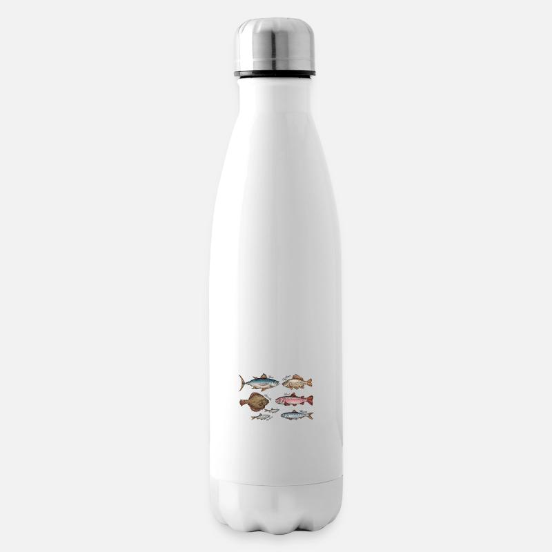 Meerestiere - Isolierflasche - Weiß