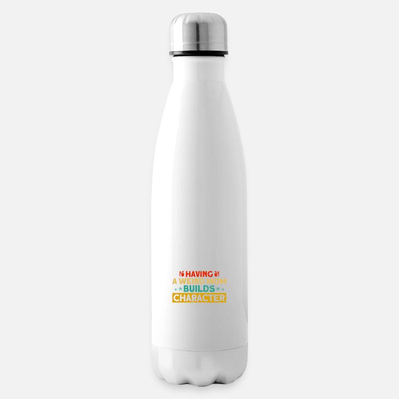 Ironie Sarkastisch Schwarzer Humor Geschenk - Isolierflasche - Weiß