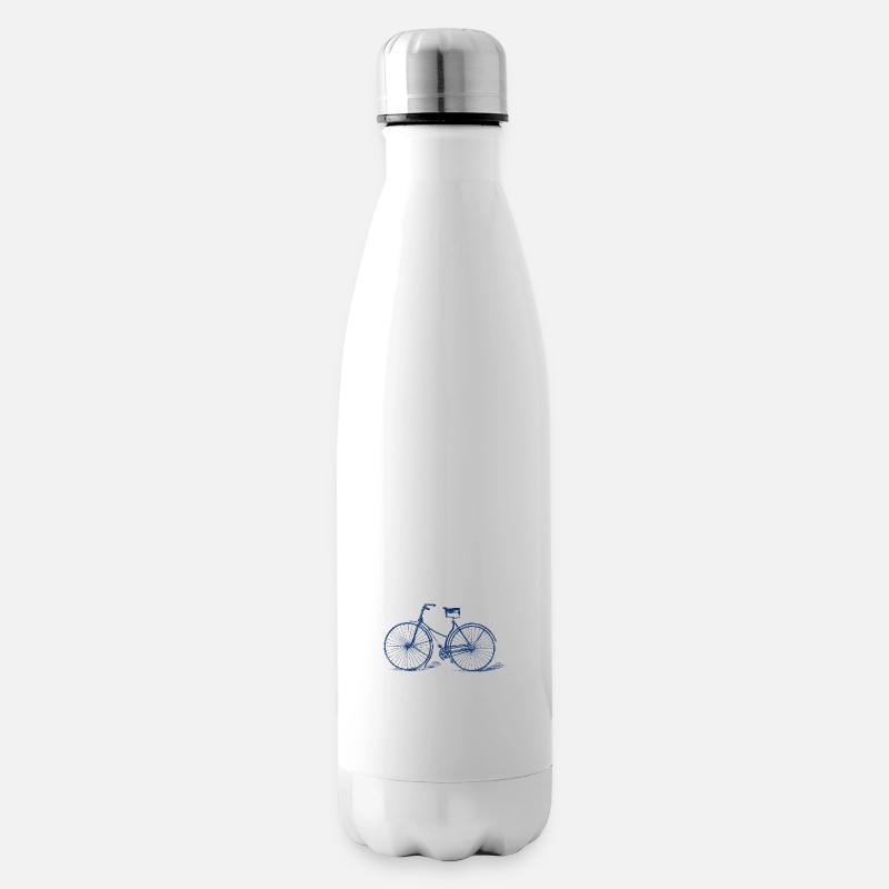 Fahrrad - Isolierflasche - Weiß