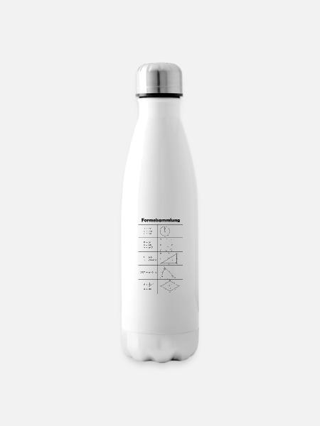 Formelsammlung / Mathe / Mathematik - Isolierflasche - Weiß