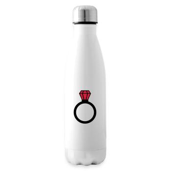 Ring - Isolierflasche - Weiß - Rechts