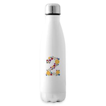 Fleurs 2 - Bouteille isotherme - blanc - Droite