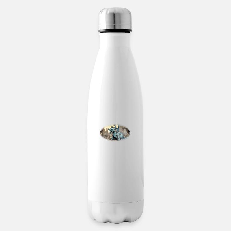 Garbage Dragon - Insulated Water Bottle - white