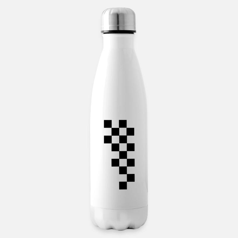 RACING FLAG - Isolierflasche - Weiß