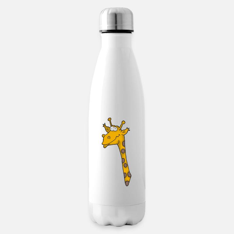 Giraffe 3 - Insulated Water Bottle - white