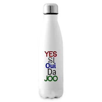 Ja verschiedene Sprachen - Isolierflasche - Weiß - Rechts