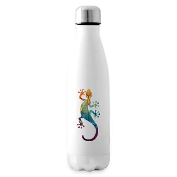 Mandala Gecko - Isolierflasche - Weiß - Rechts